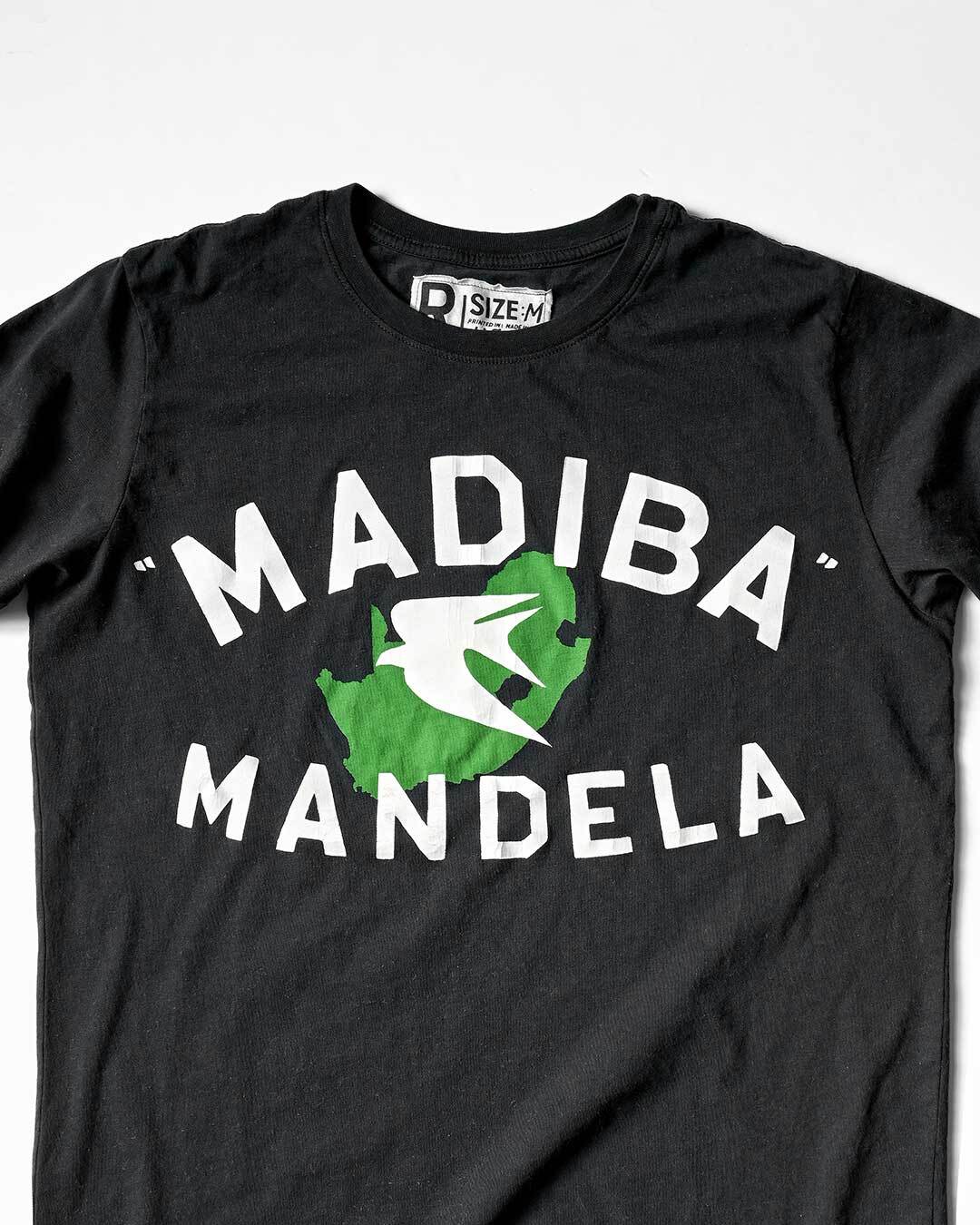 BHT - Mandela 'Madiba' Black Tee - Roots of Fight