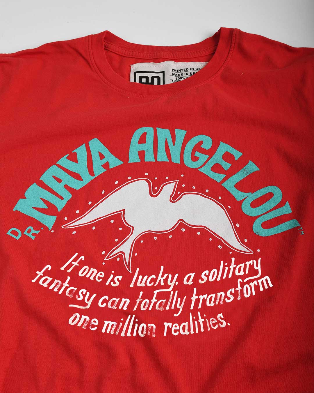 BHT - Maya Angelou Red Tee - Roots of Fight