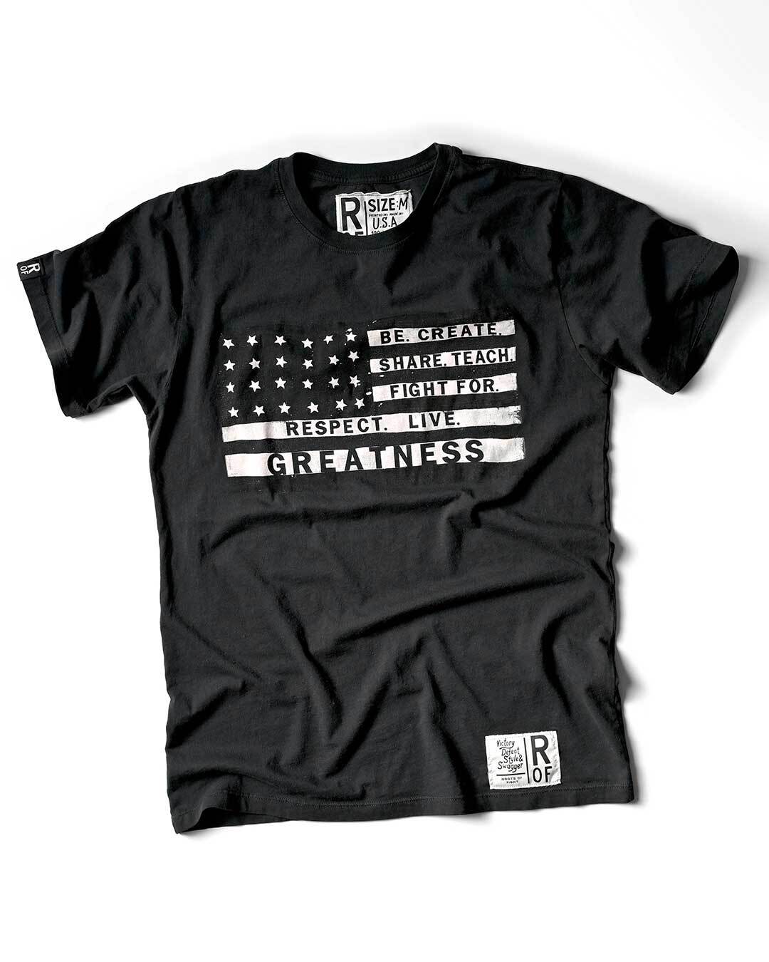 BHT - ROF Greatness Black Tee - Roots of Fight