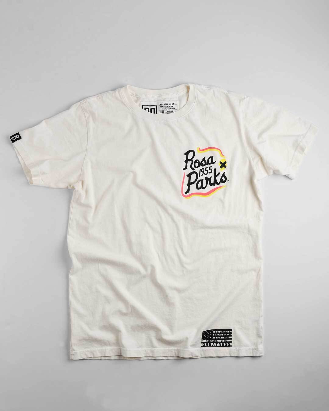 BHT - Rosa Parks 1955 White Tee - Roots of Fight