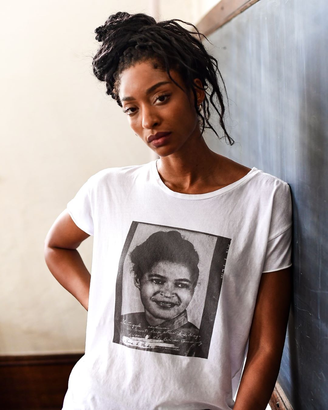 BHT - Rosa Parks Photo Women&#39;s Tee - Roots of Inc dba Roots of Fight