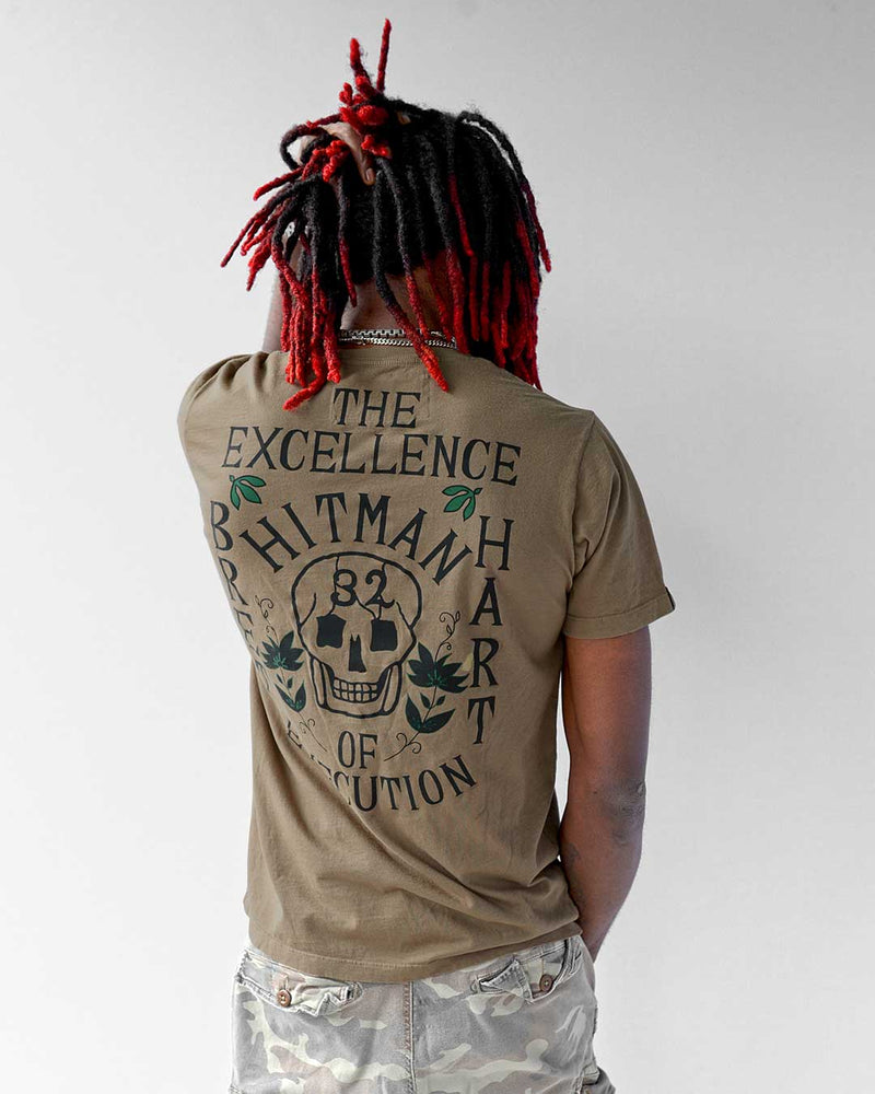 Bret Hart Excellence of Execution Olive Tee