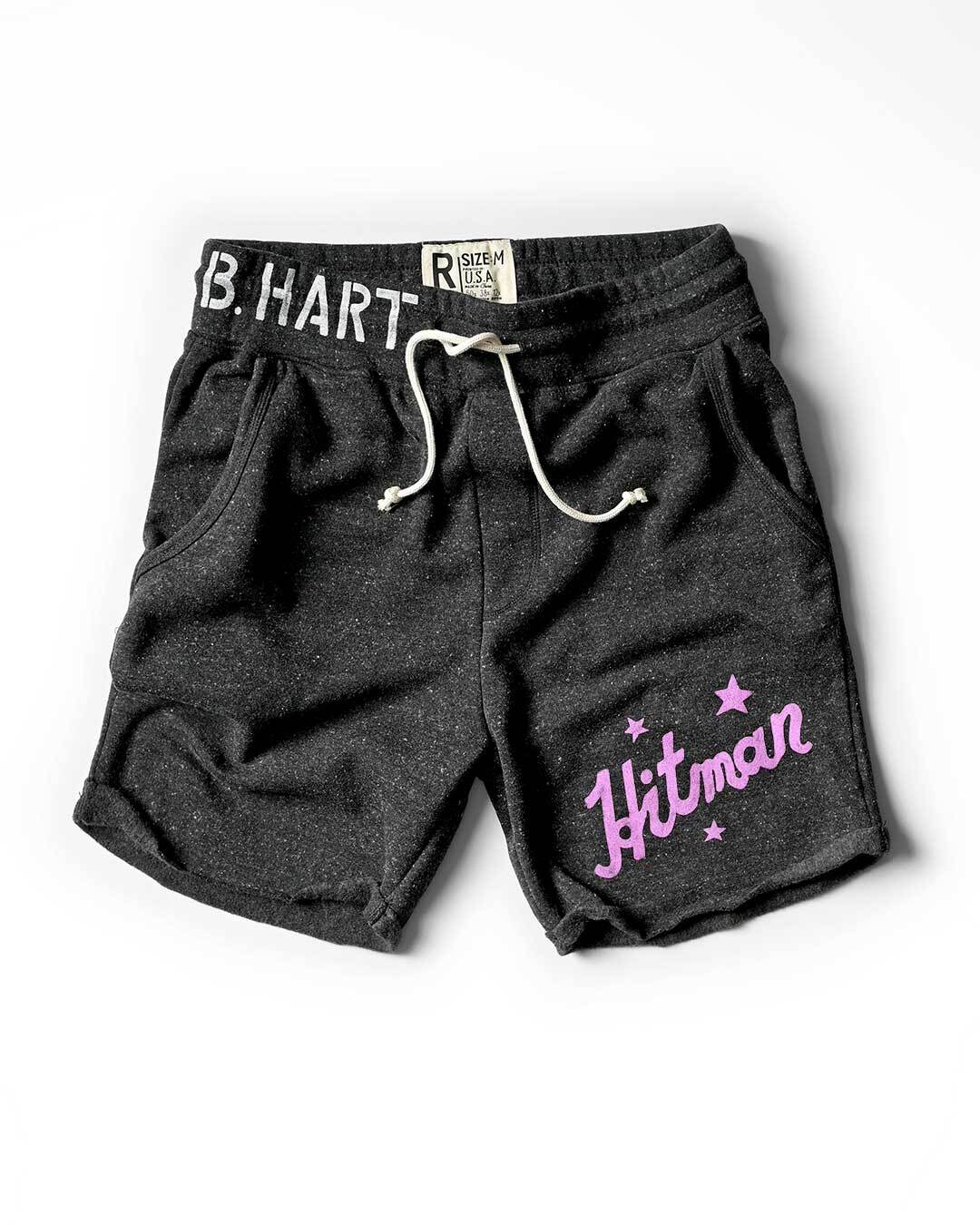 Bret Hart Hitman Black Shorts - Roots of Fight