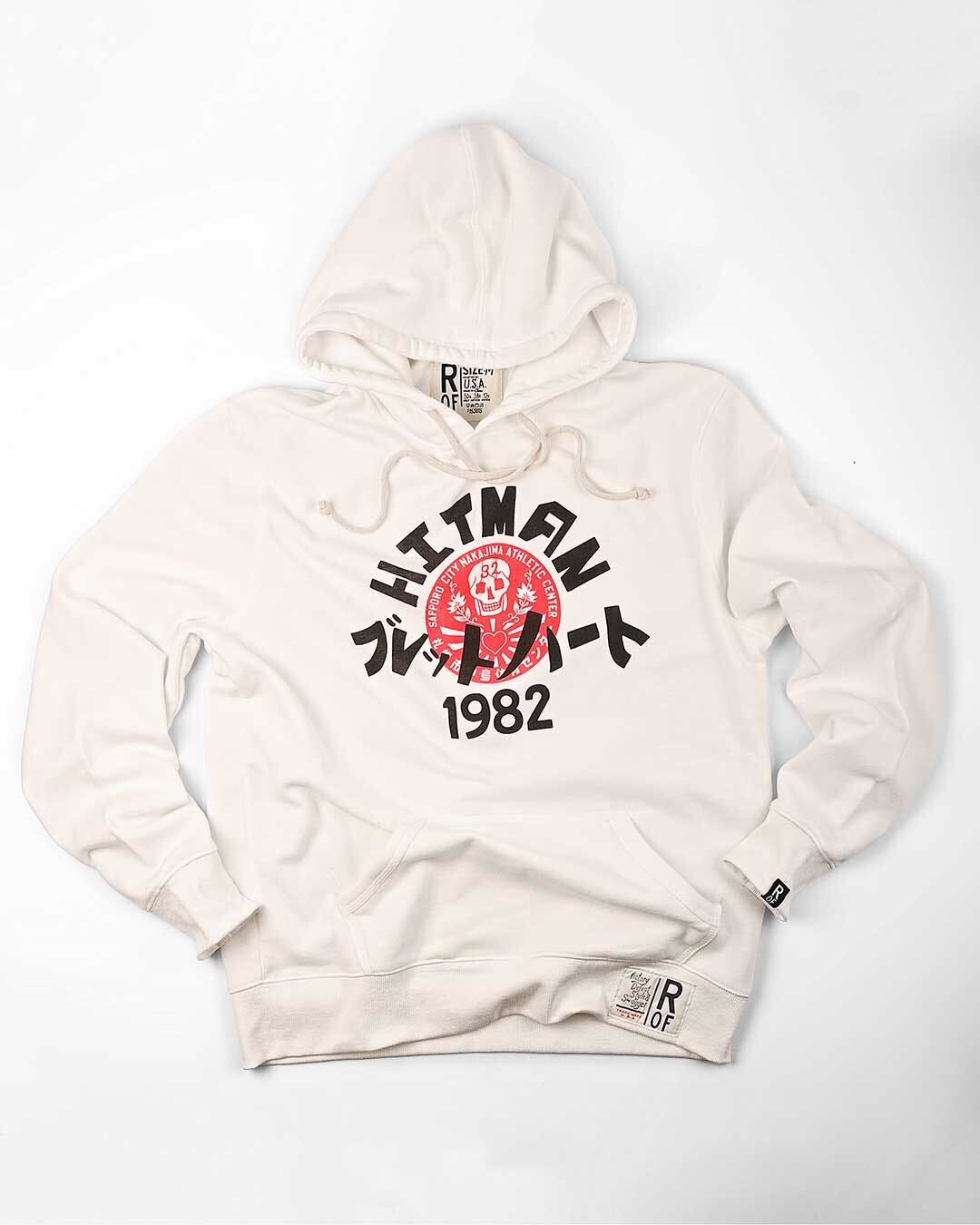 Bret Hart Hitman Japan Ivory PO Hoody - Roots of Fight