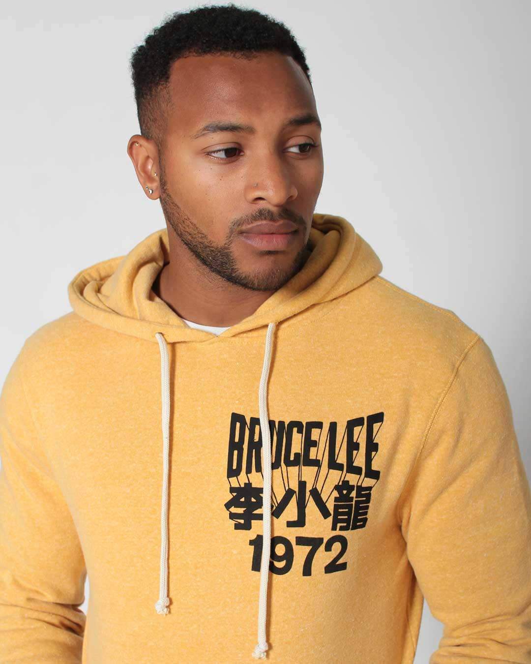 Bruce Lee 1972 Gold Pullover Hoody - Roots of Inc dba Roots of Fight