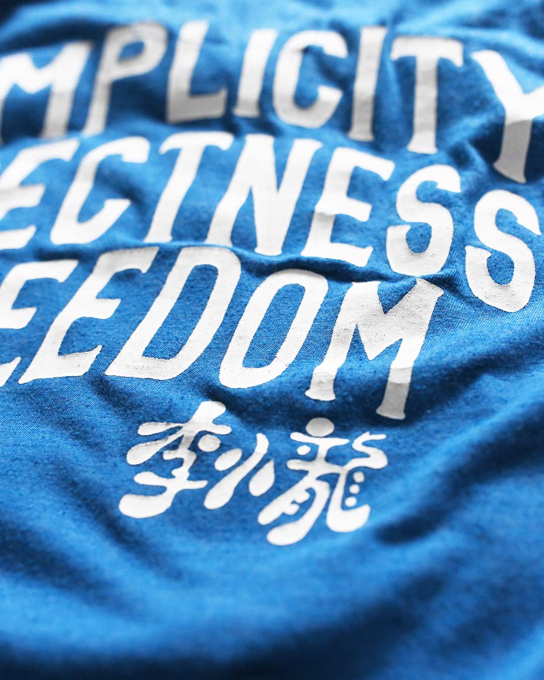 Bruce Lee Freedom Blue Tee - Roots of Fight Canada