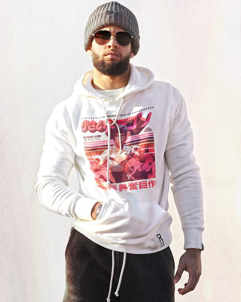 Bruce Lee Little Dragon Ivory PO Hoody