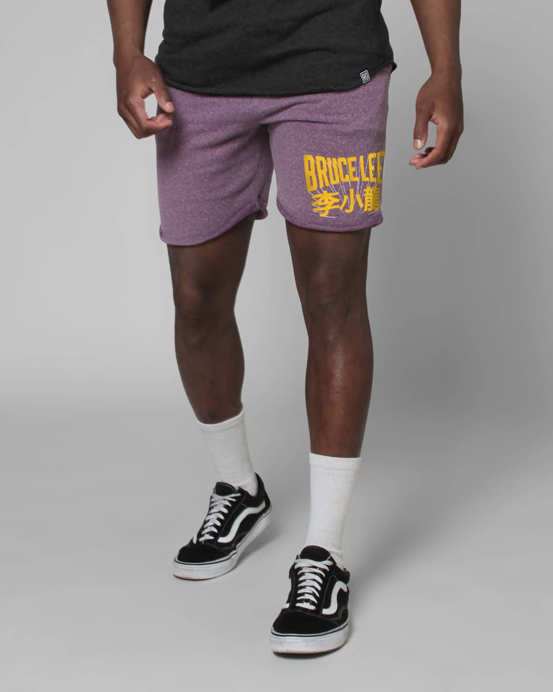 Bruce Lee Purple Shorts - Roots of Inc dba Roots of Fight