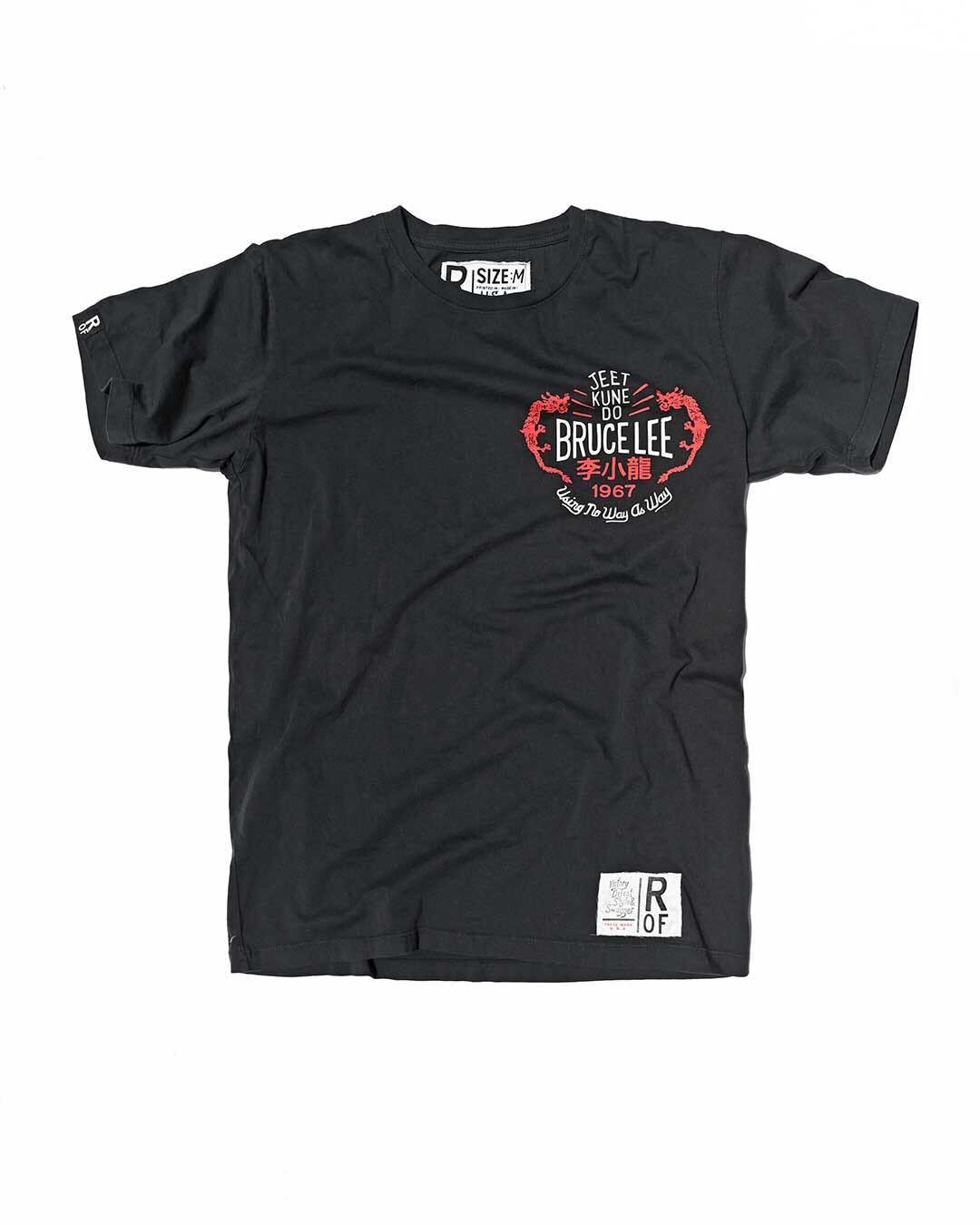 Bruce Lee 'Using No Way as Way' Black Tee - Roots of Fight Canada