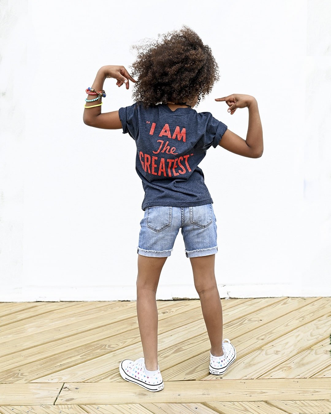 Cassius Clay IATG Navy Kid&#39;s Tee - Roots of Fight