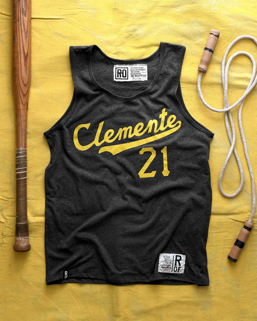 Clemente #21 Black Tank - Roots of Fight