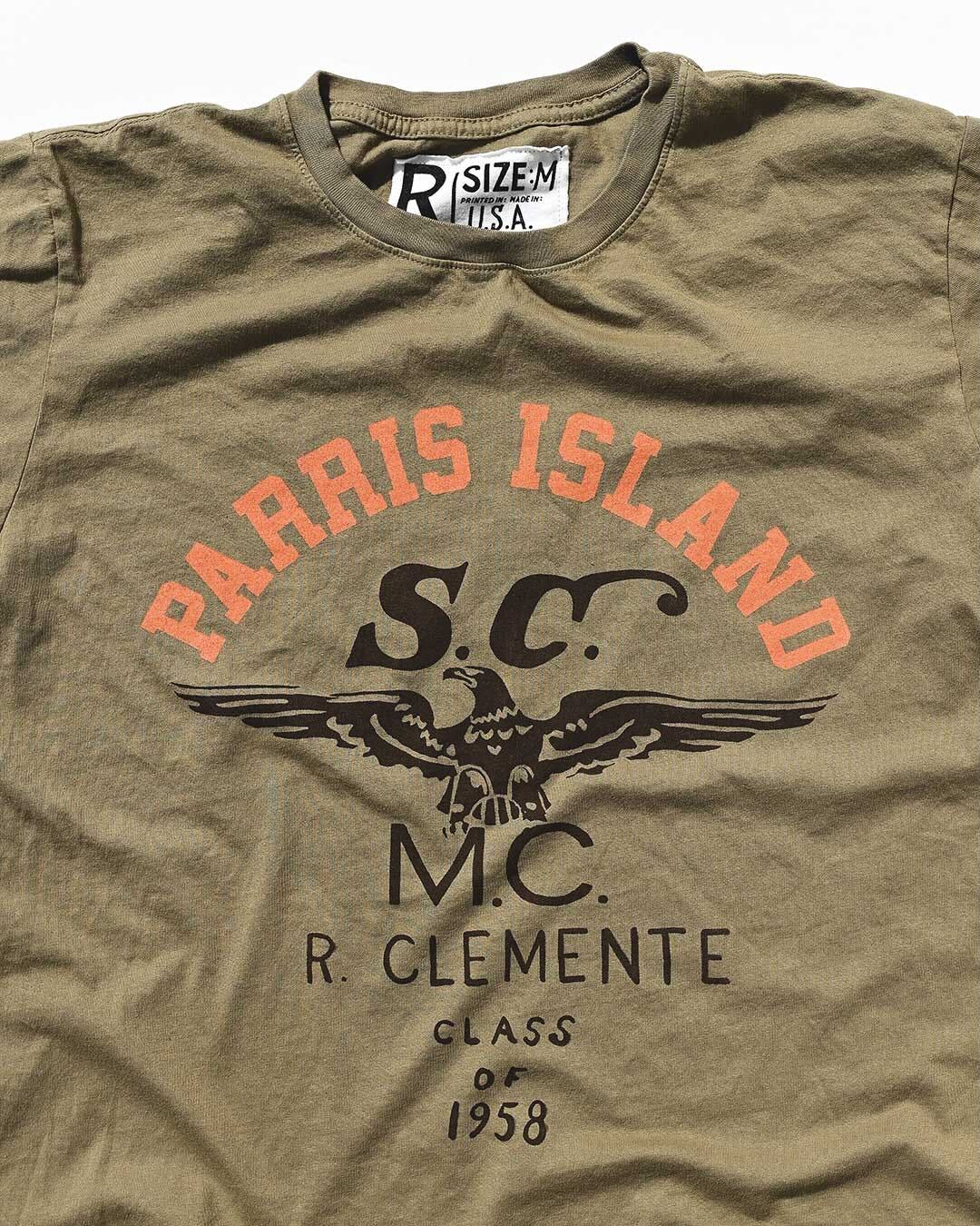 Clemente Parris Island Olive Tee - Roots of Fight Canada