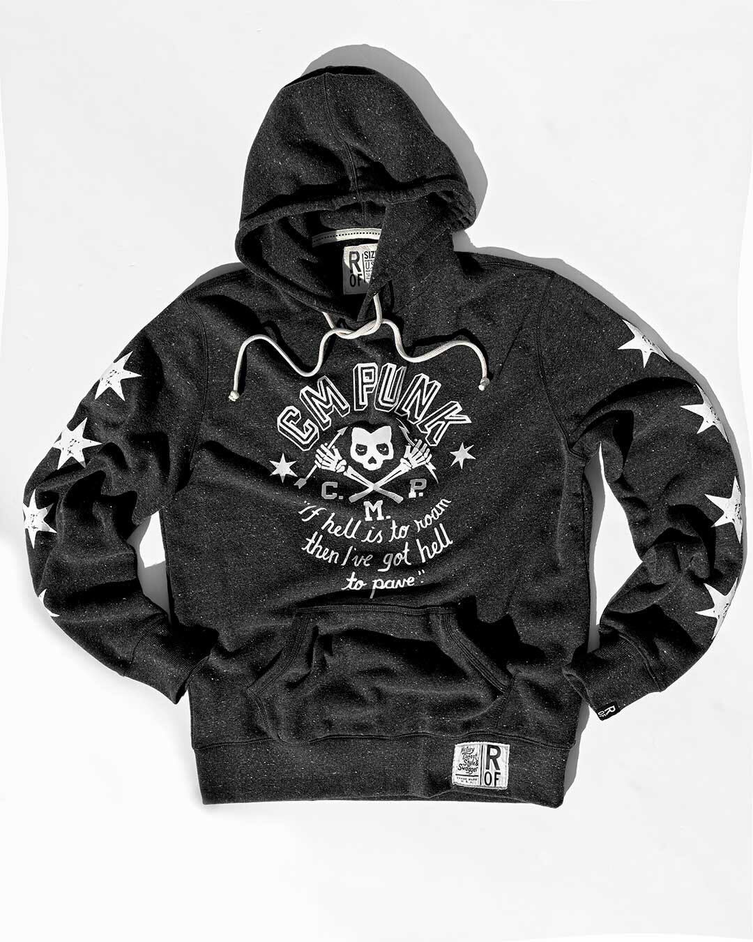 CM Punk Black PO Hoody - Roots of Fight hoodie