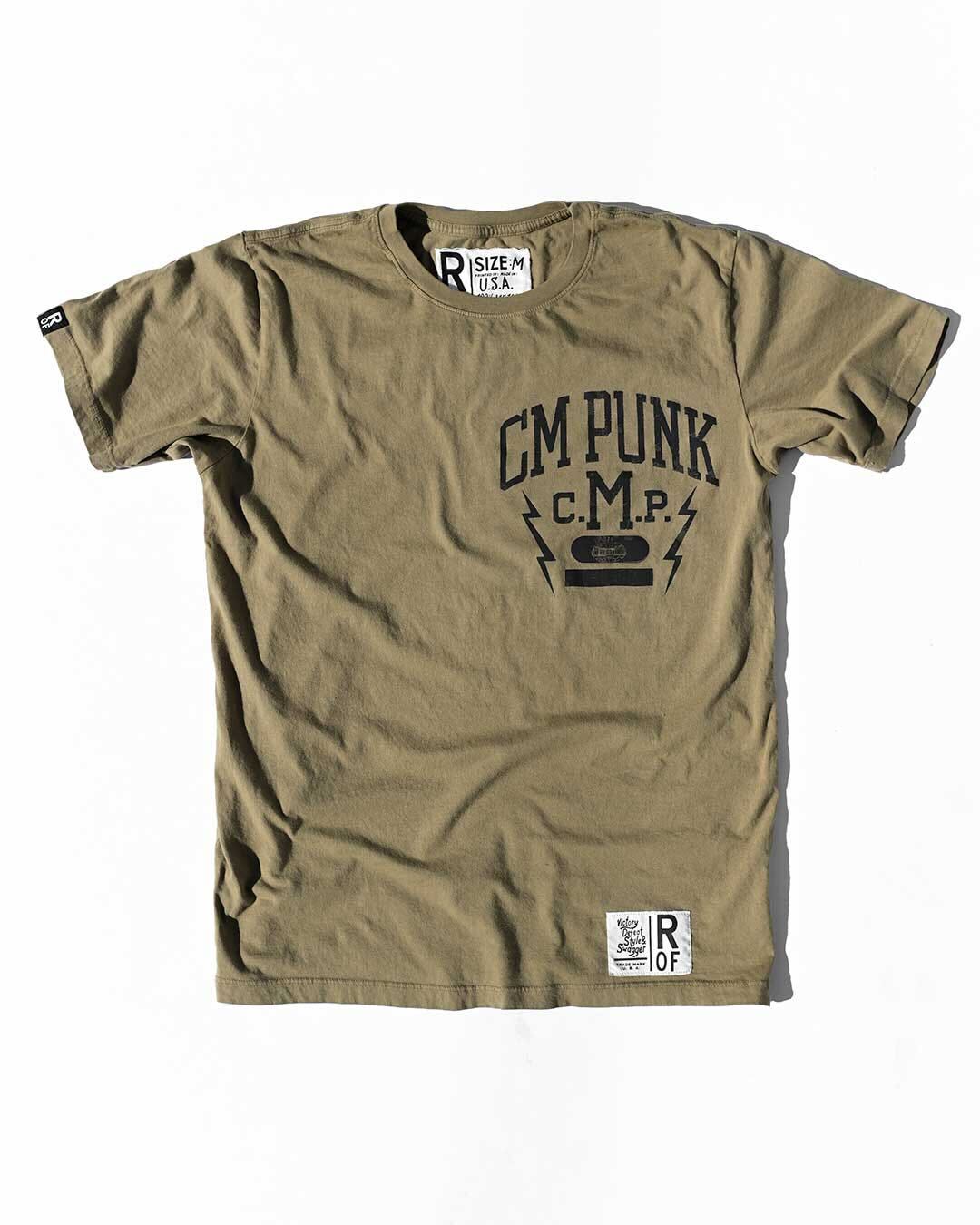 CM Punk Olive Tee - Roots of Fight