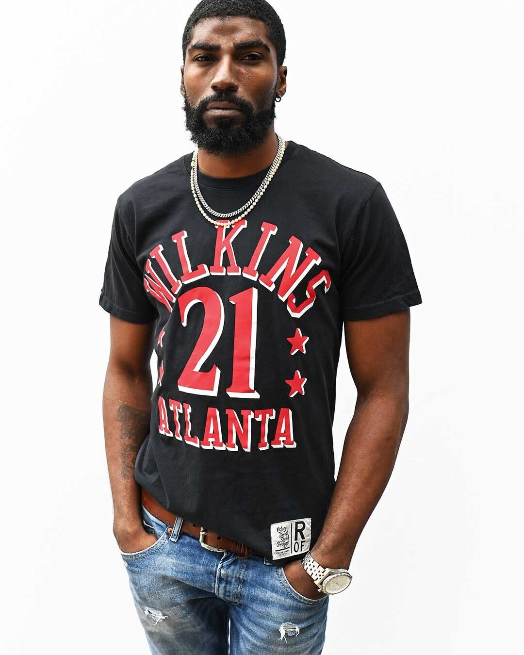 Dominique Wilkins ATL Black Tee - Roots of Fight