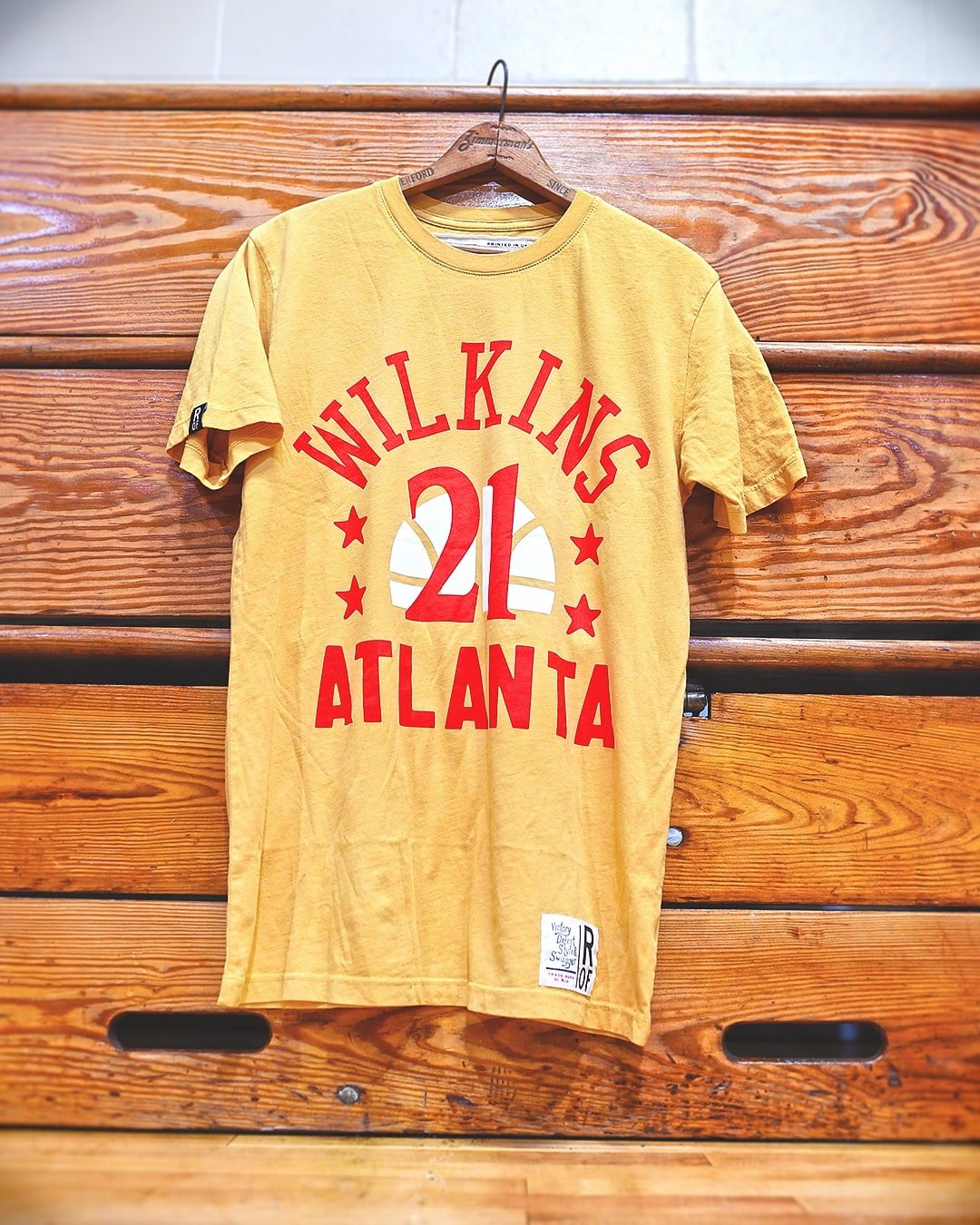 Dominique Wilkins Atlanta Yellow #21 Tee - Roots of Fight