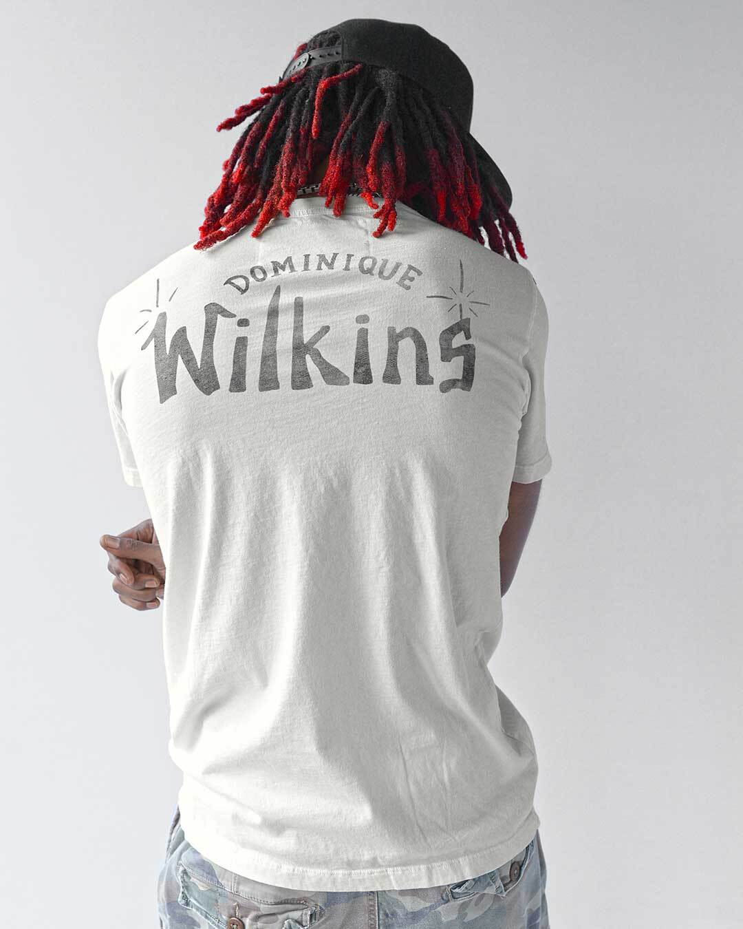 Dominique Wilkins Human Highlight Film White Tee - Roots of Fight