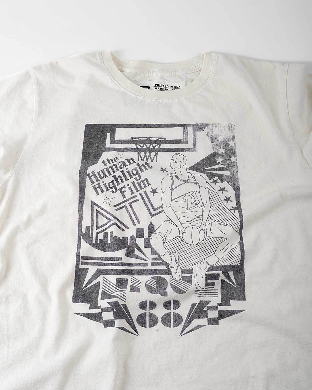 Dominique Wilkins Human Highlight Film White Tee - Roots of Fight
