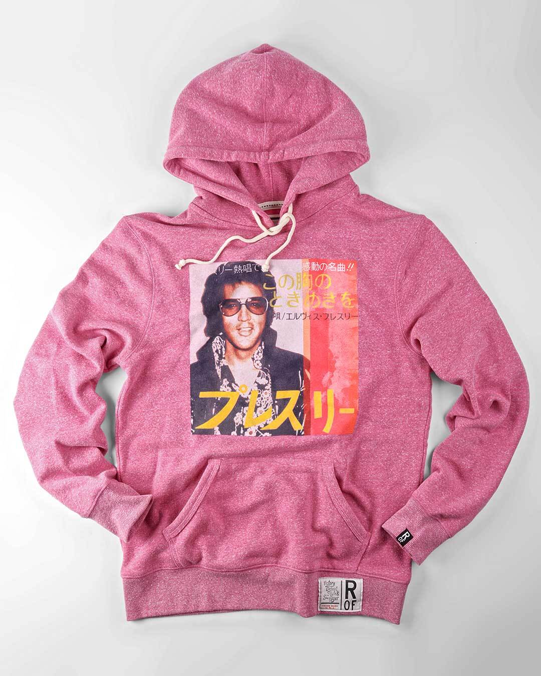 Elvis Photo Pink Pullover Hoody - Roots of Fight