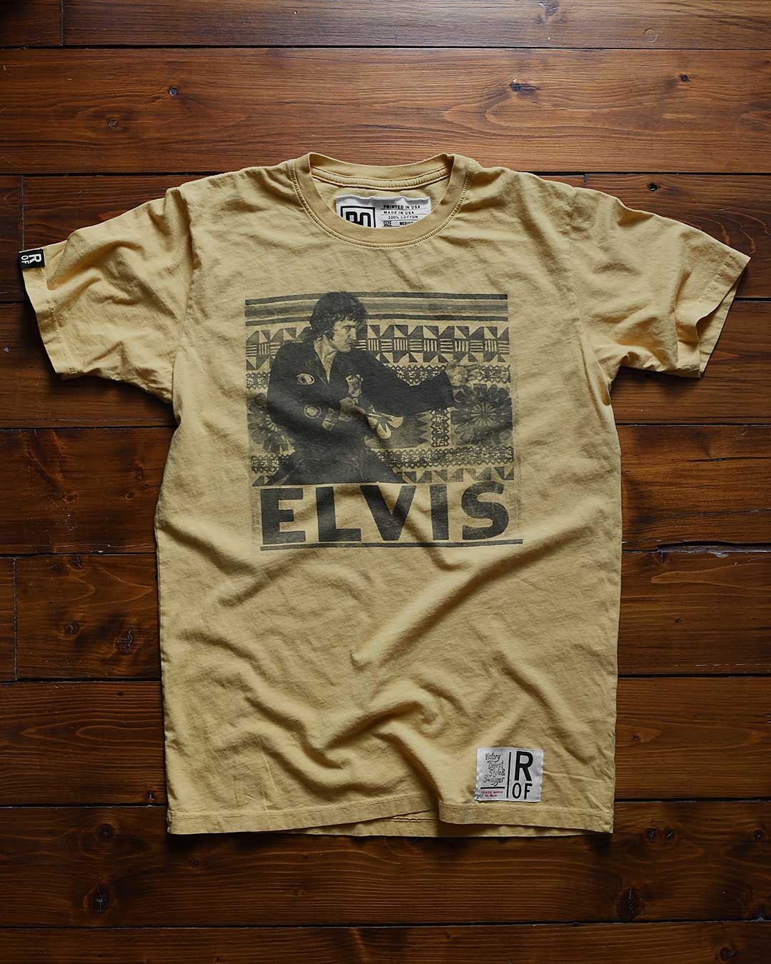 Elvis Stance Photo Yellow Tee - Roots of Fight