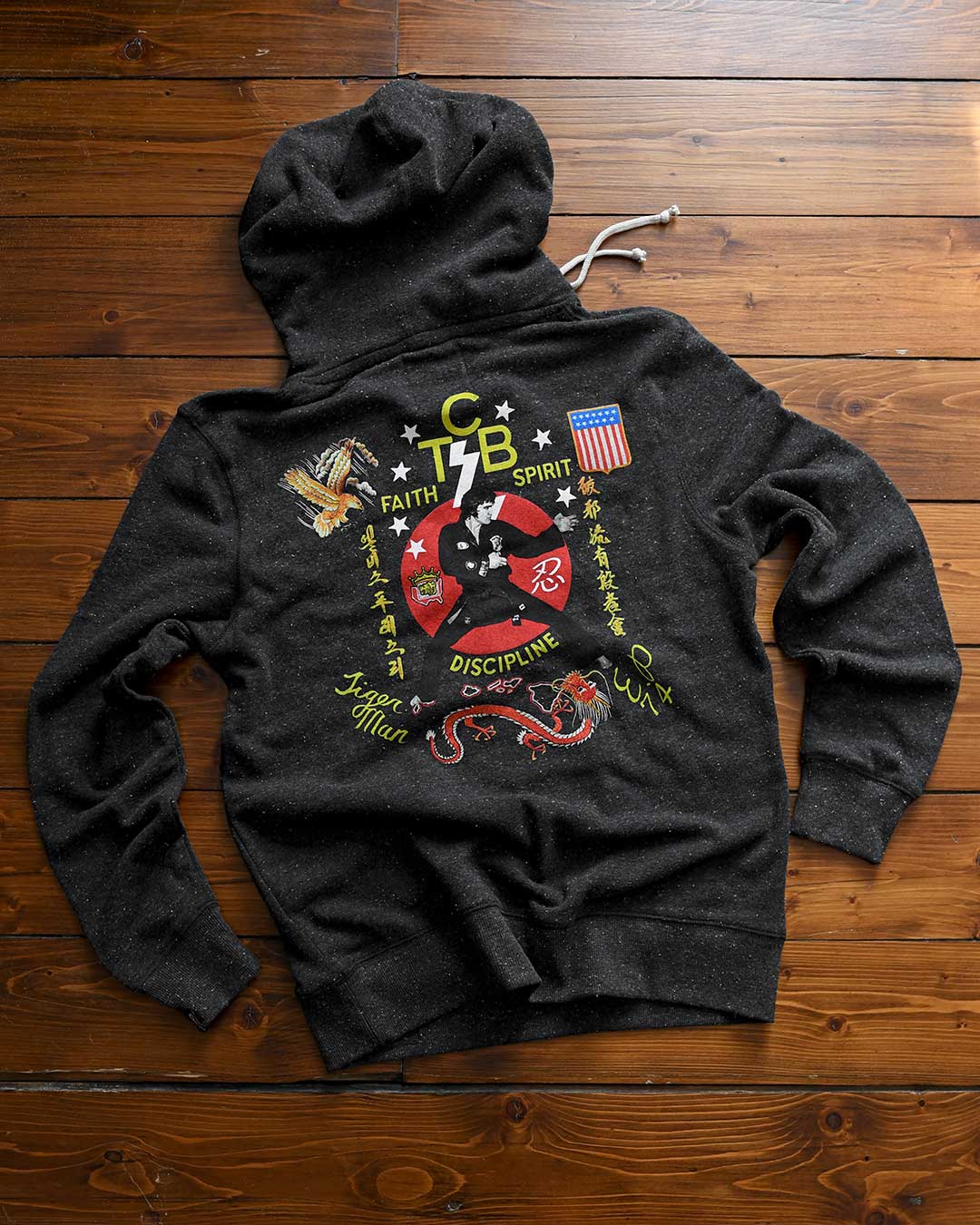 Elvis TCB Black PO Hoody - Roots of Fight