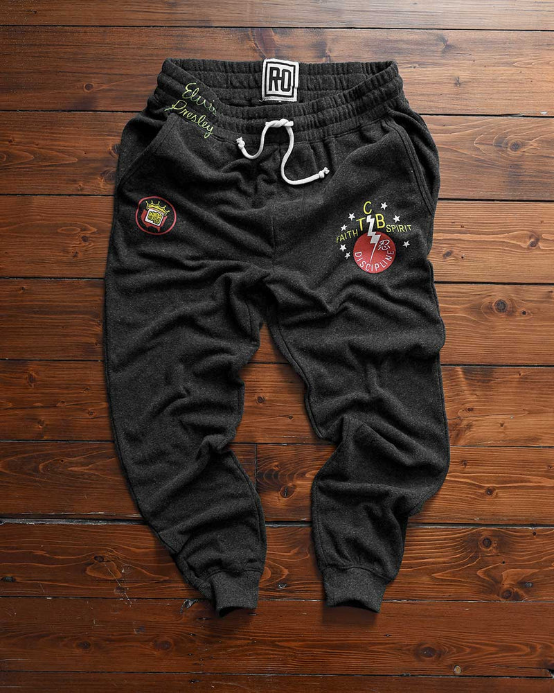 Elvis TCB Black Sweatpants