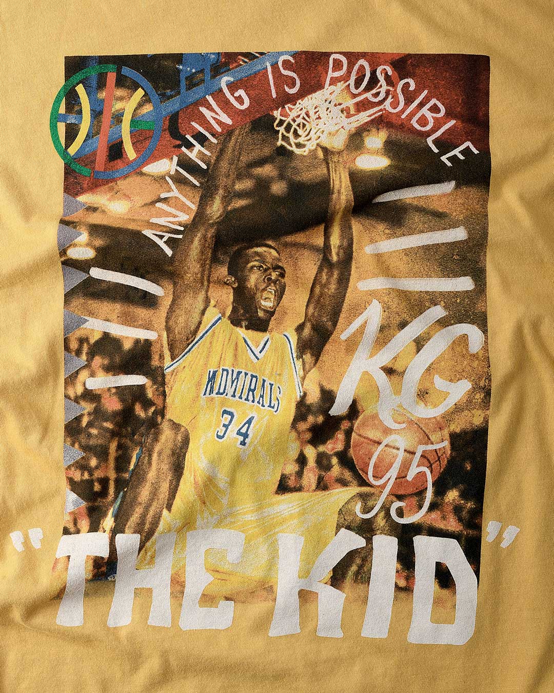 Garnett The Kid Yellow Tee - Roots of Fight