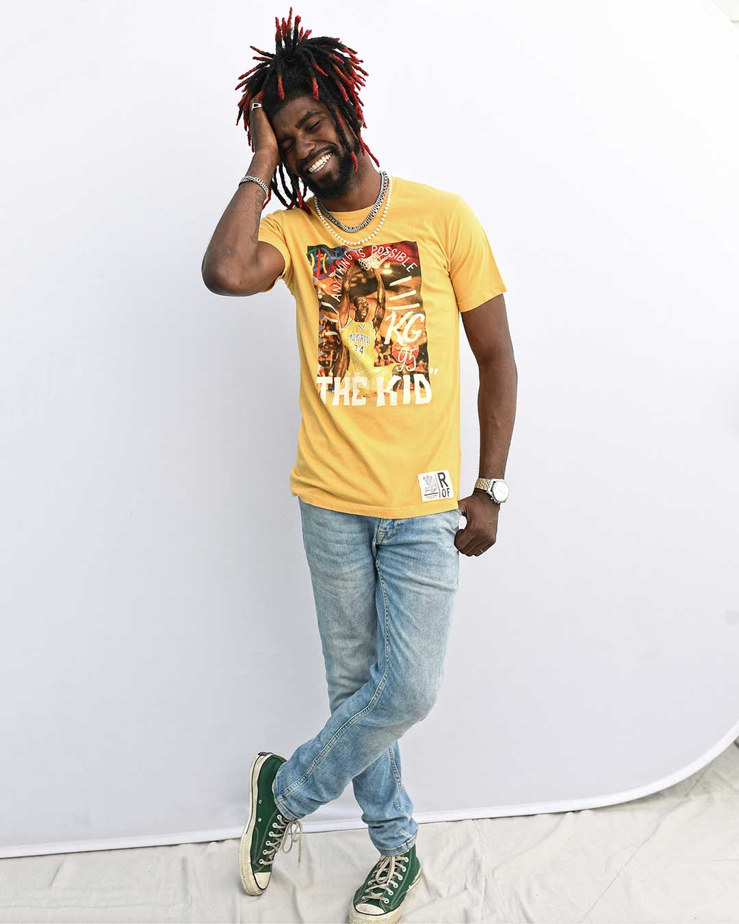 Garnett The Kid Yellow Tee - Roots of Fight