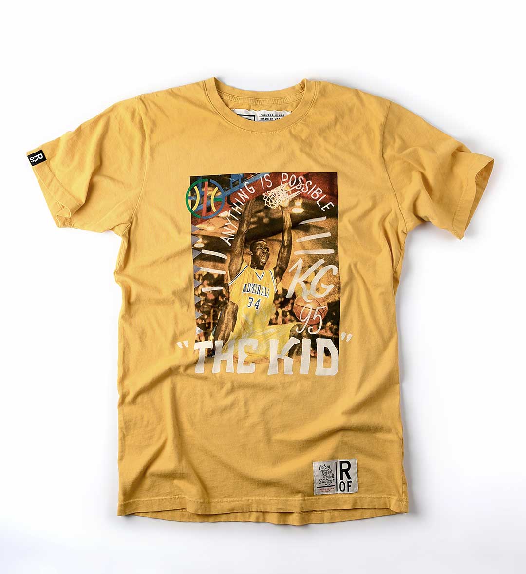 Garnett The Kid Yellow Tee - Roots of Fight