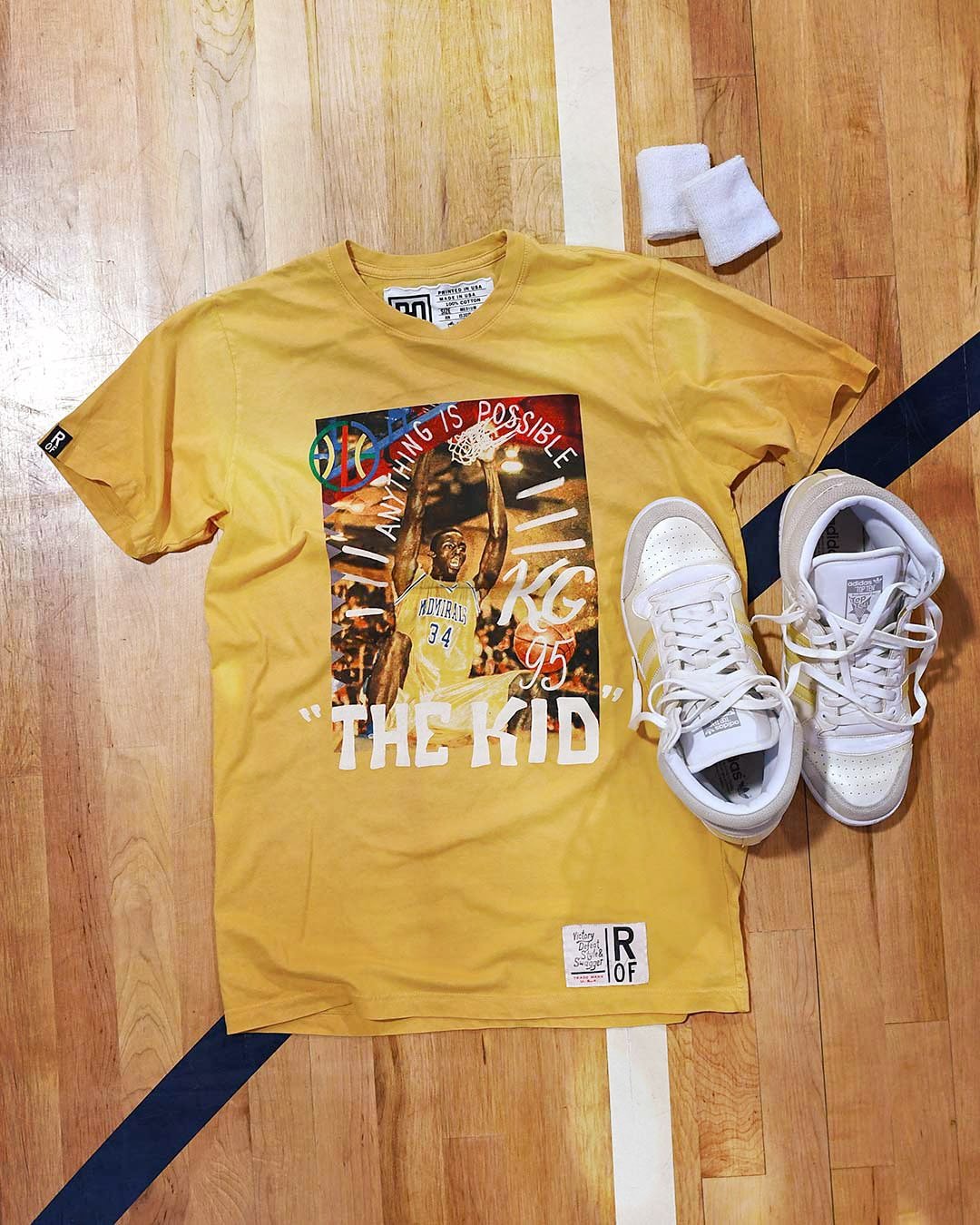 Garnett The Kid Yellow Tee - Roots of Fight