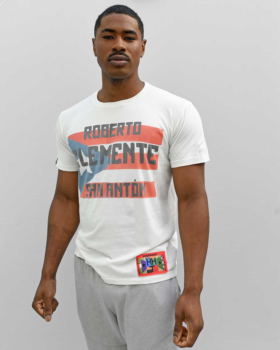 HHT - Clemente San Anton Vintage White Tee - Roots of Fight