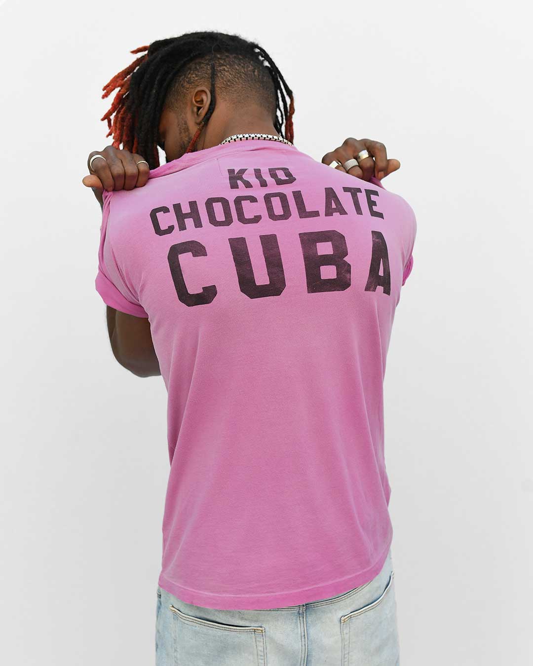 HHT - Kid Chocolate Photo Pink Tee - Roots of Fight