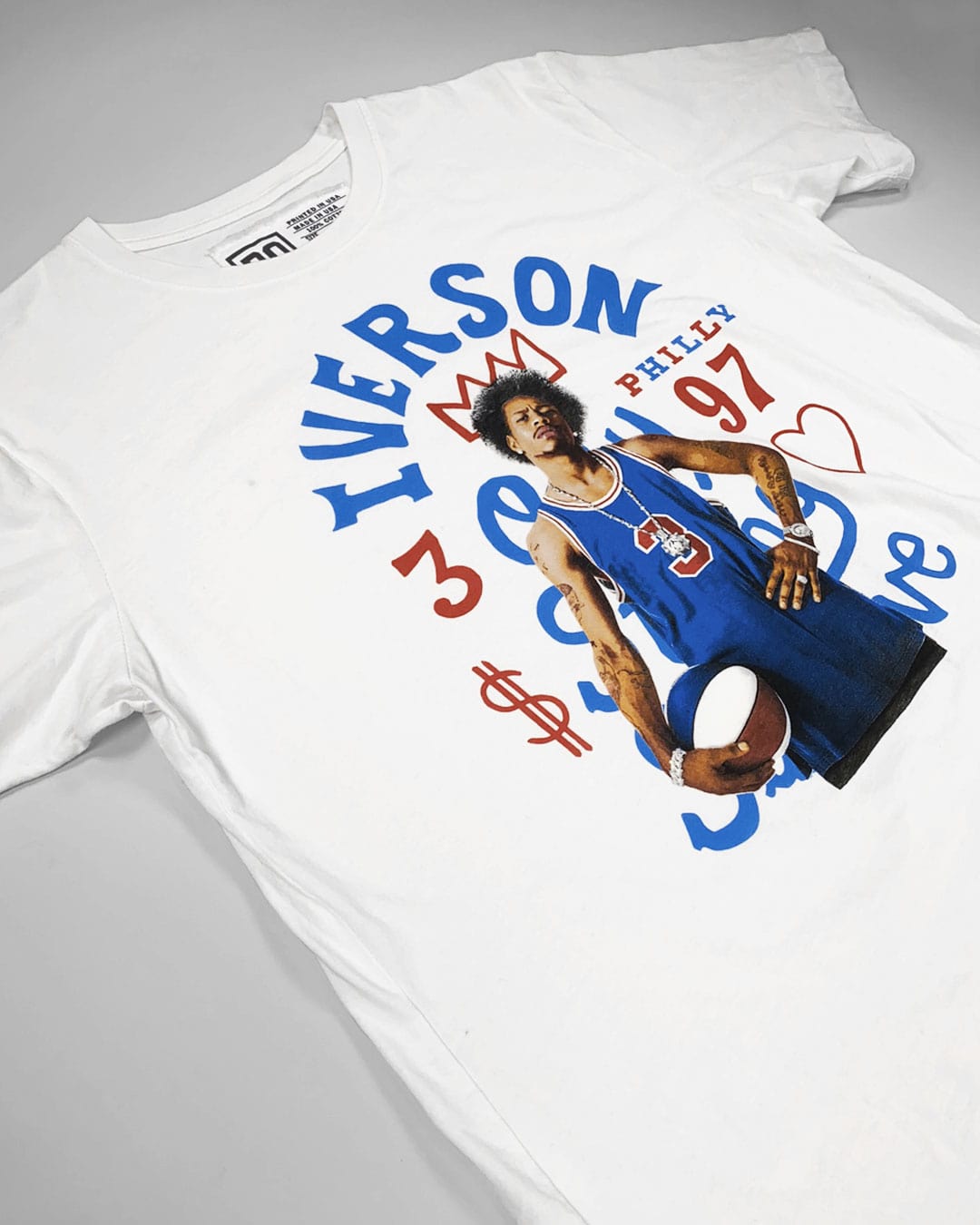 Iverson Philly Photo White Tee - Roots of Fight