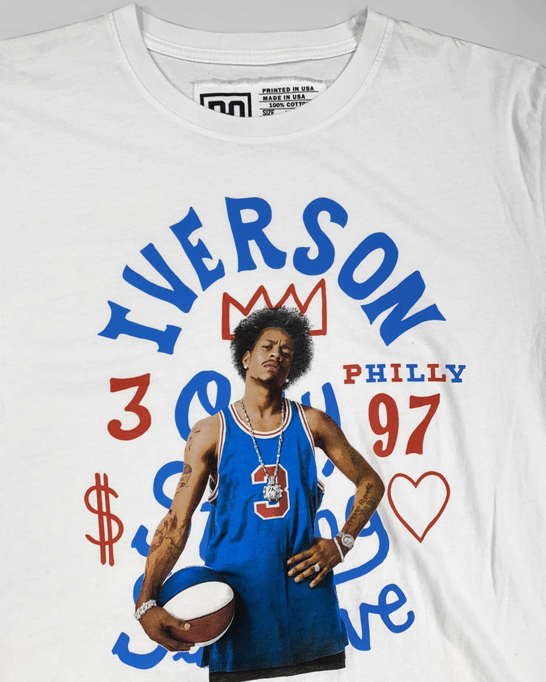 Iverson Philly Photo White Tee - Roots of Fight