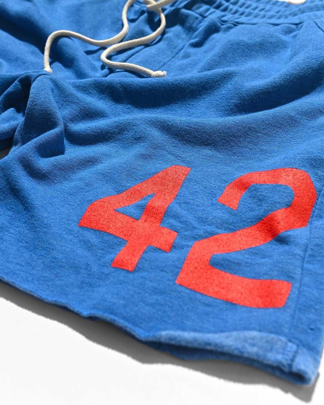 Jackie Robinson #42 Blue Shorts - Roots of Fight Canada