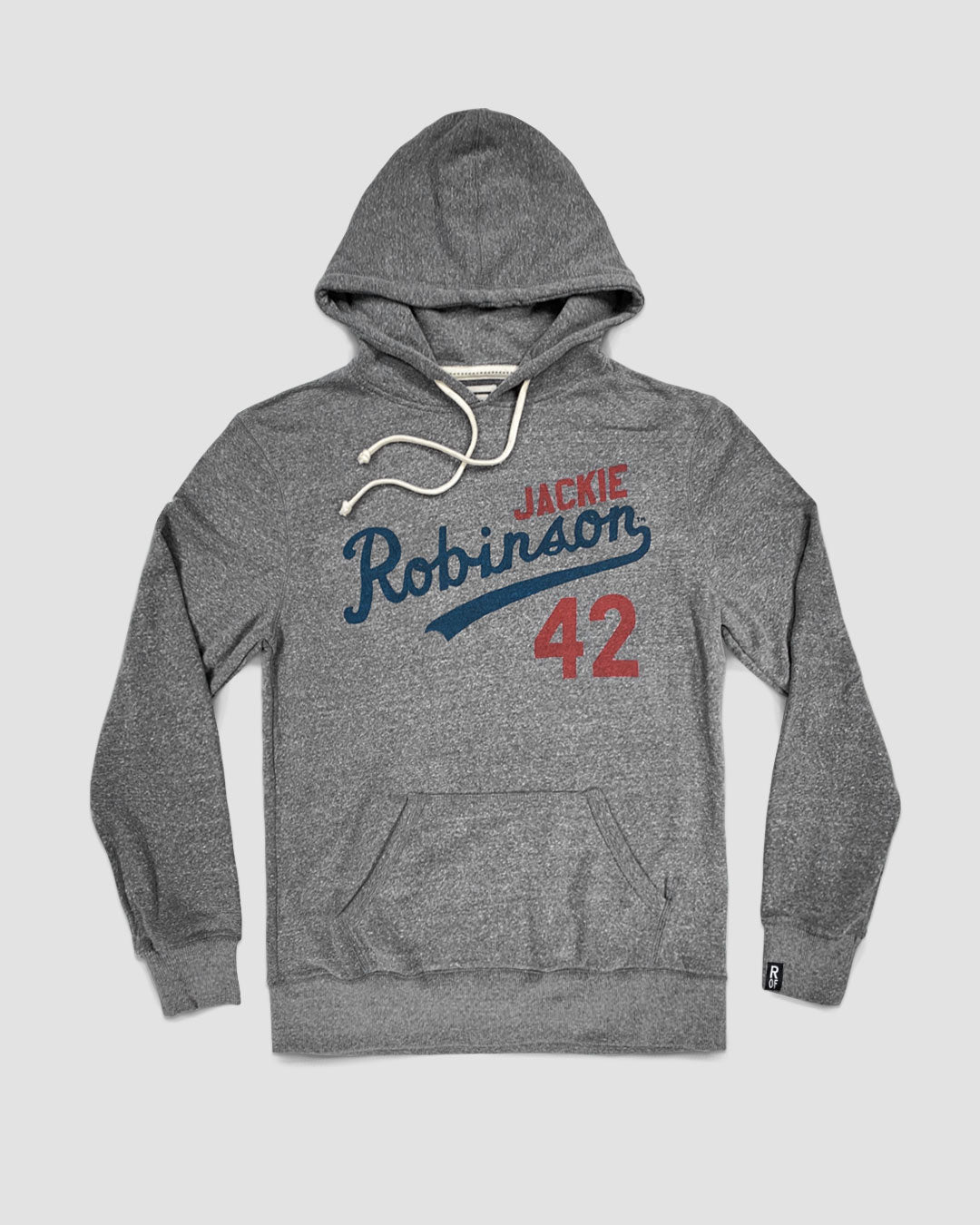 Jackie Robinson 42 Classic Grey PO Hoody Roots of Fight