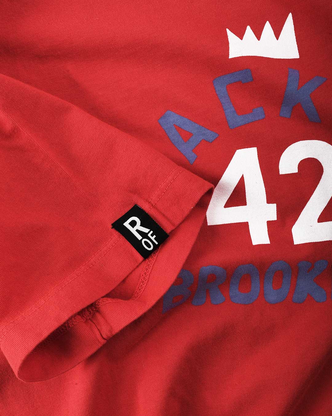 Jackie Robinson #42 Crown Red Tee - Roots of Fight