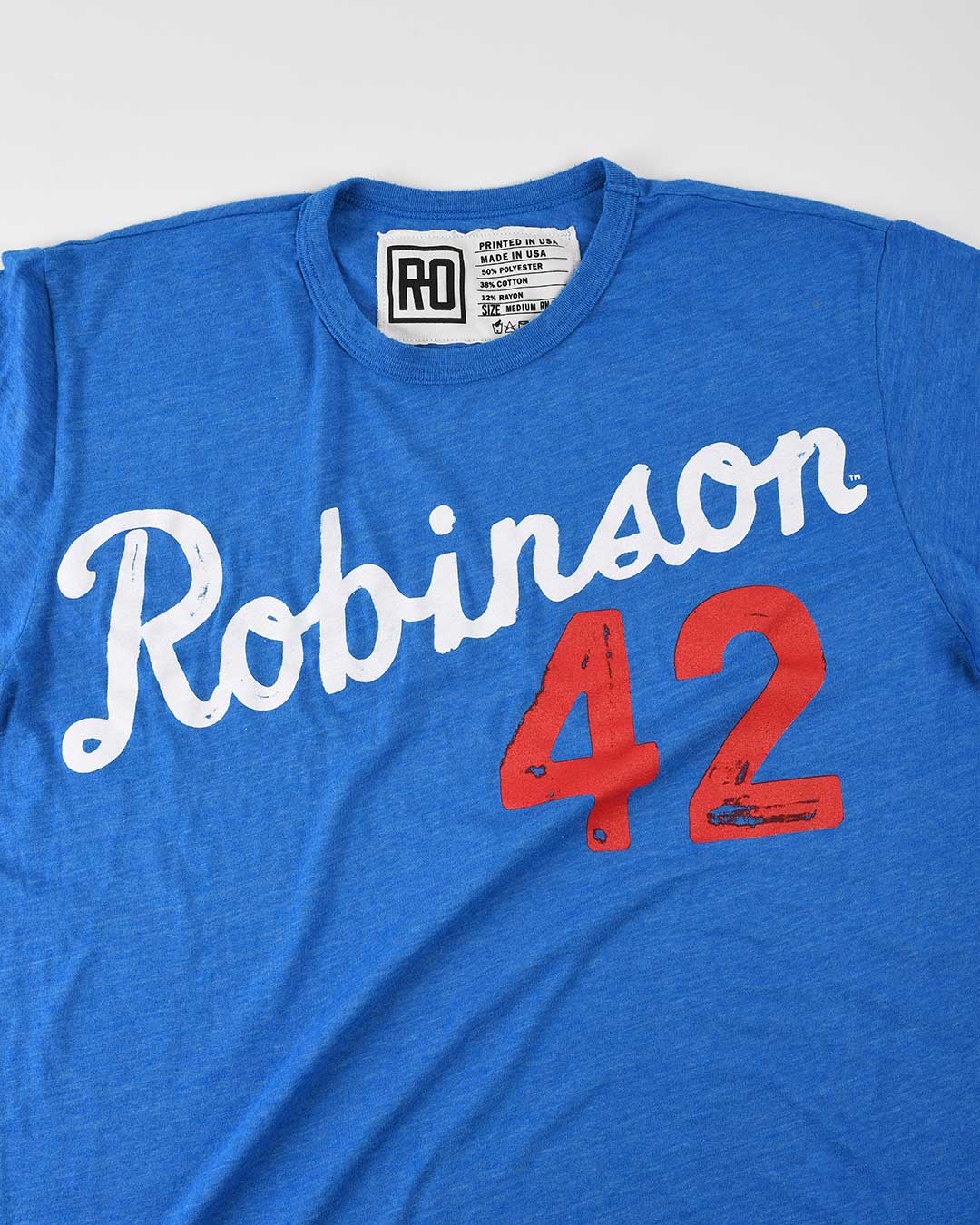 Jackie Robinson #42 Essential Tee M / Triblend Blue