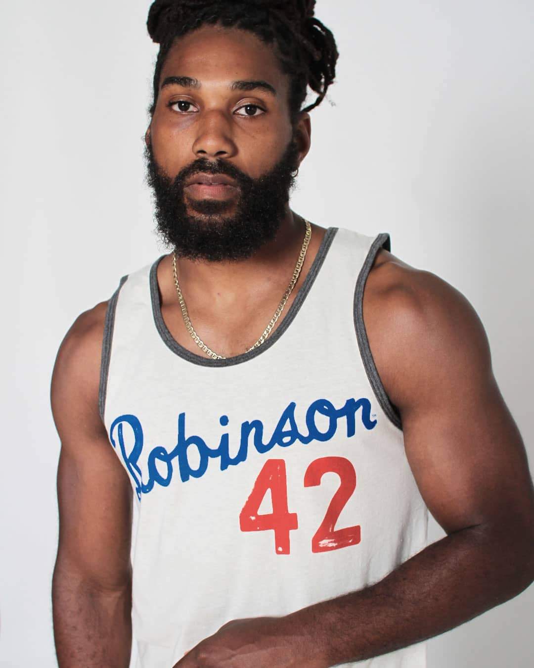 Jackie Robinson 42 Tribute Tank - Roots of Inc dba Roots of Fight