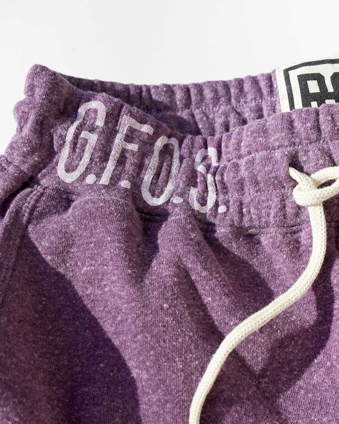 James Brown G.F.O.S Purple Sweatpants - Roots of Fight Canada