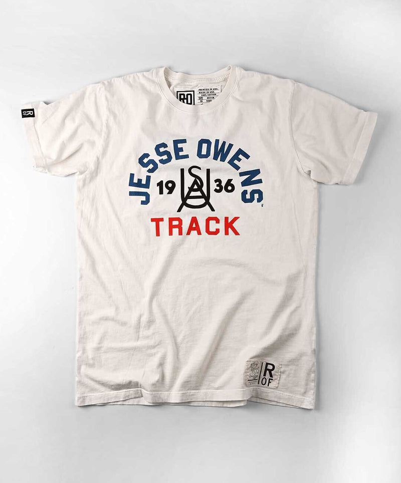 Jesse Owens 1936 Track White Tee