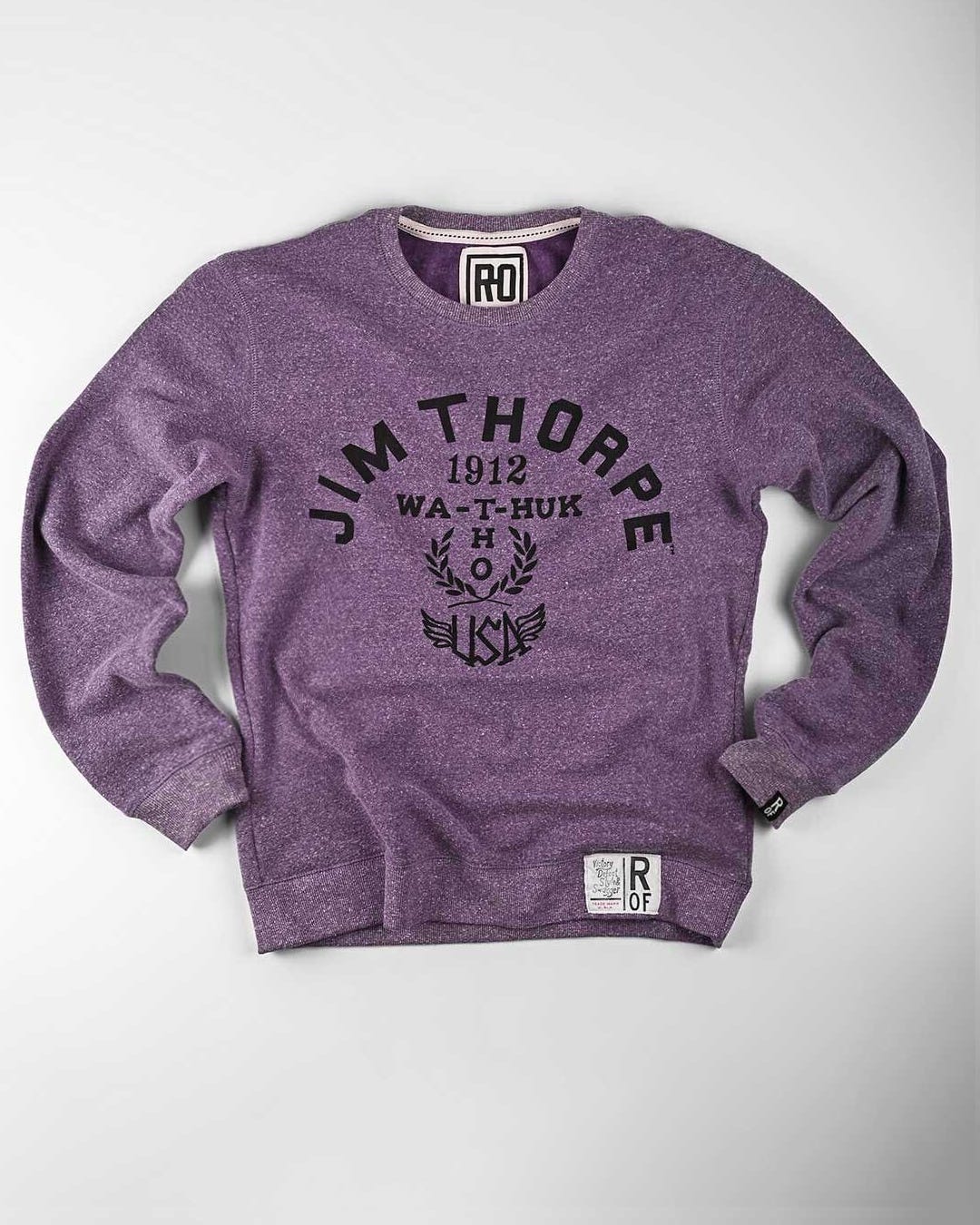 Jim Thorpe 1912 Purple Sweatshirt - Roots of Fight
