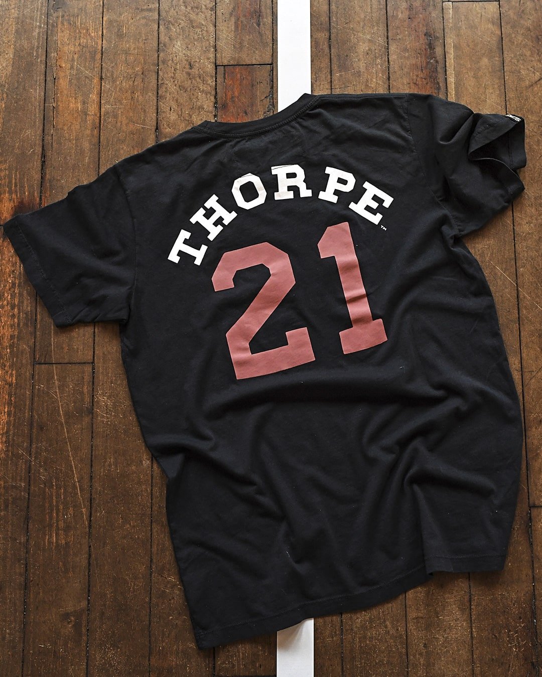 Jim Thorpe #21 Black Tee - Roots of Fight
