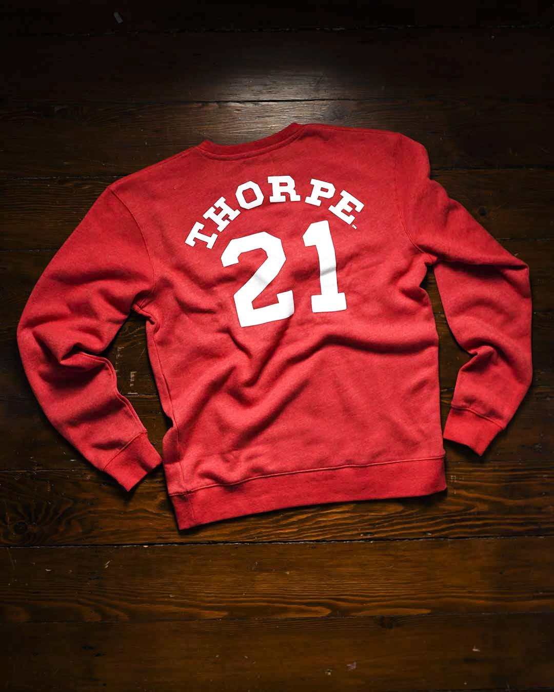 Jim Thorpe Red Sweatshirt L / Heather Red