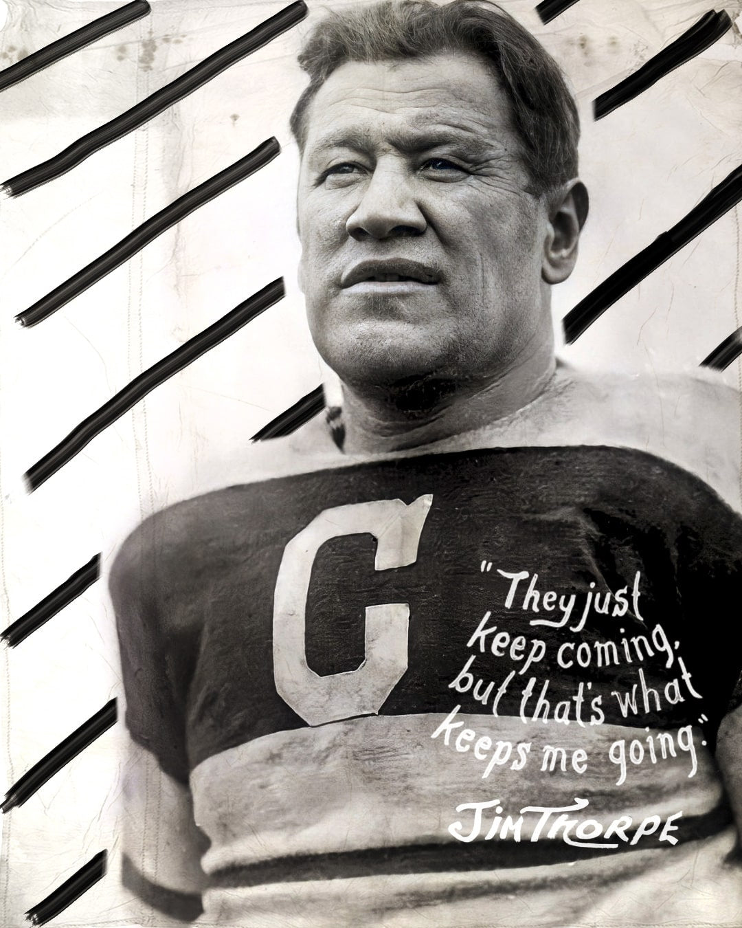 Jim Thorpe Red Sweatshirt - Roots of Fight