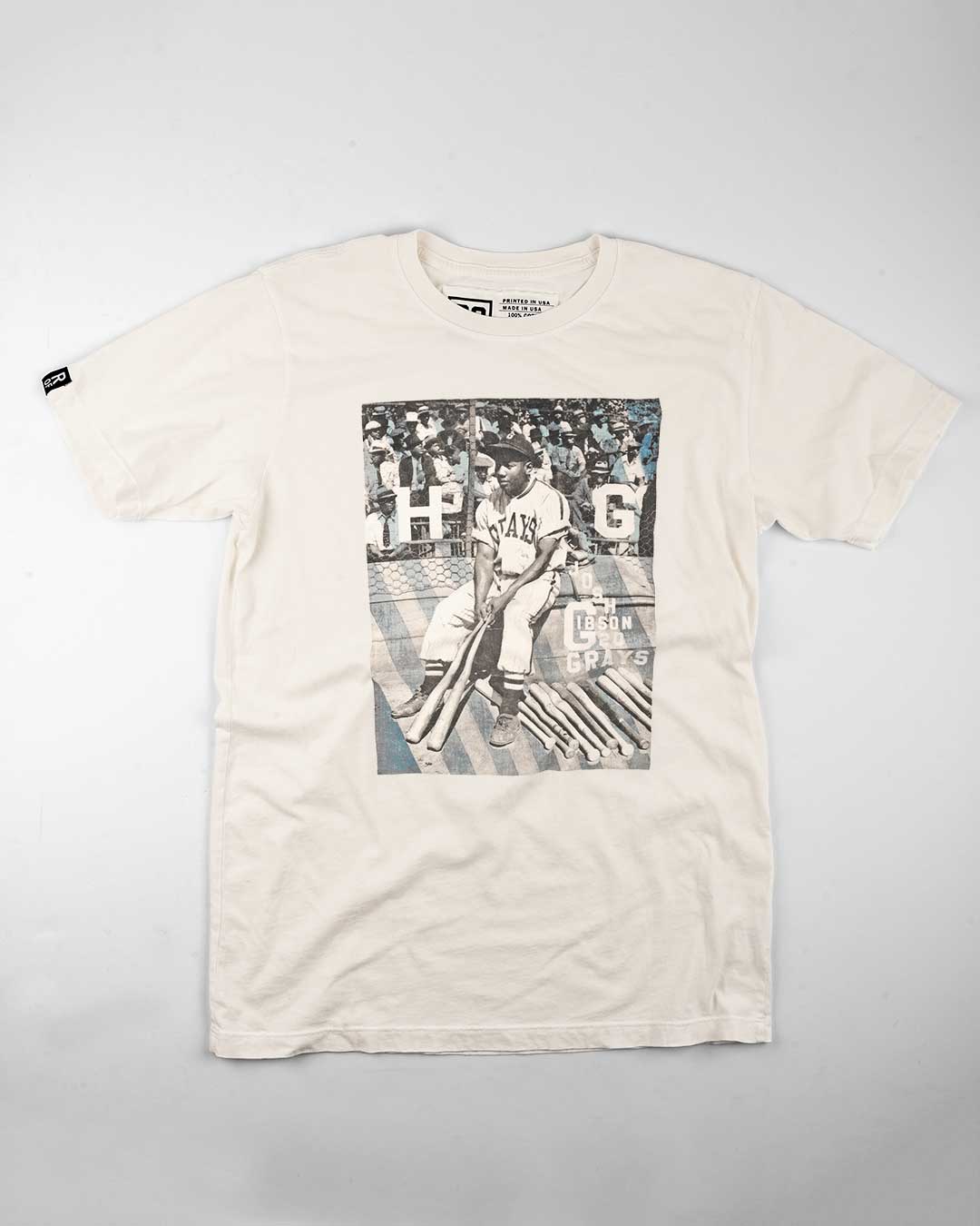 Josh Gibson HG Vintage White Tee - Roots of Fight