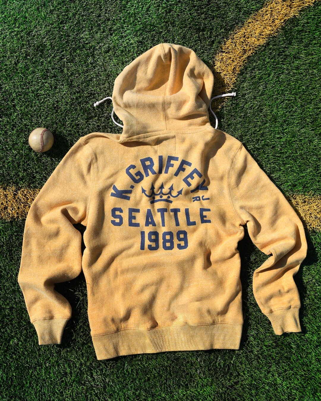 Ken Griffey Jr. Seattle 1989 Yellow Hoody - Roots of Fight