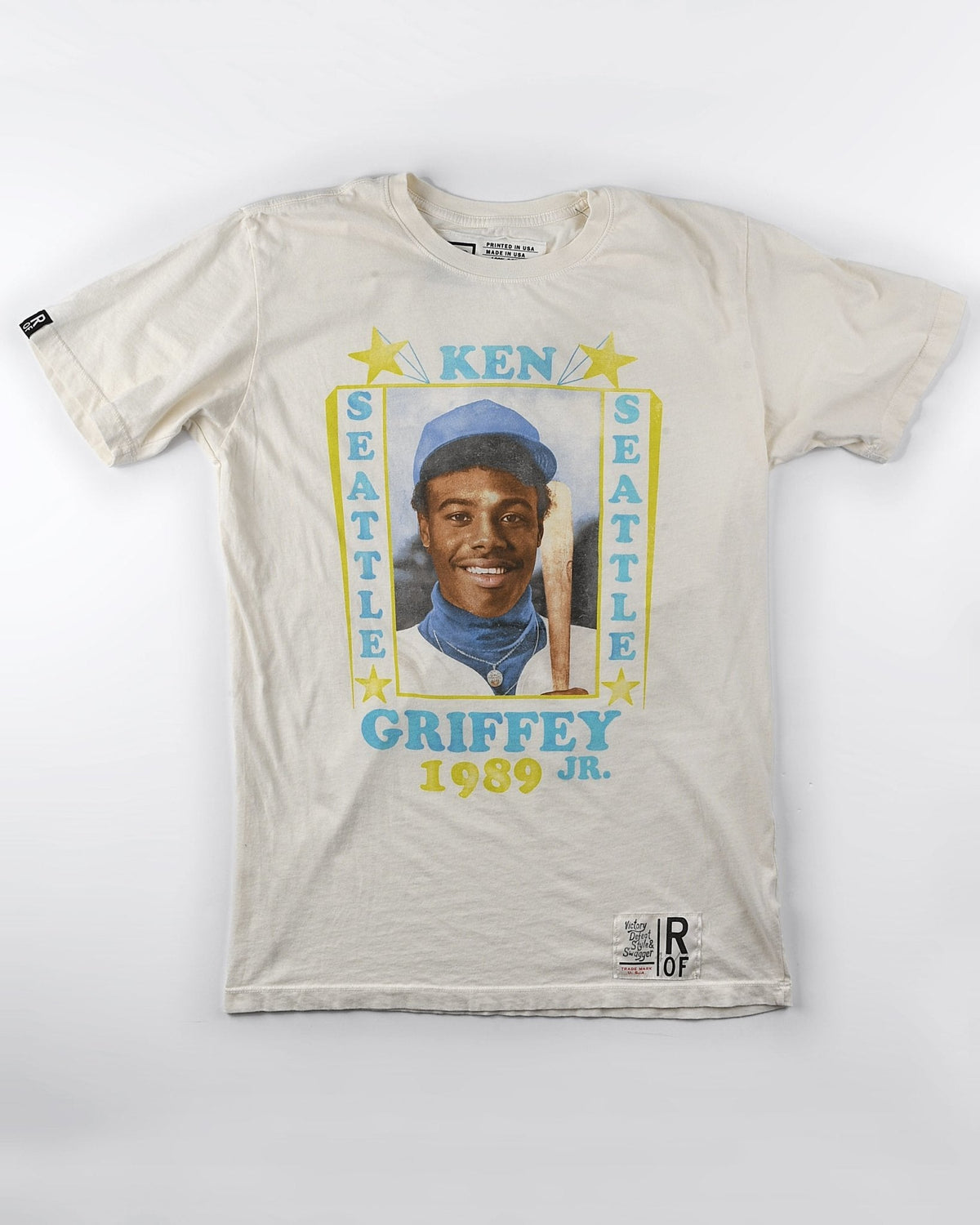 Ken Griffey Jr. Seattle White Photo Tee - Roots of Fight