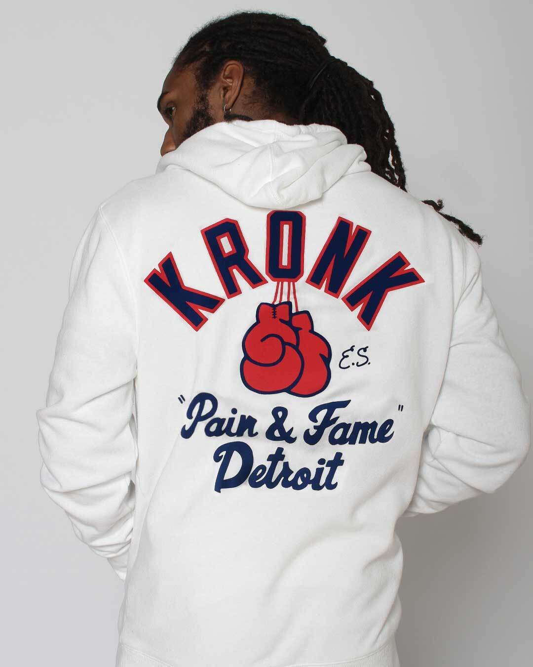 Kronk &#39;Pain &amp; Fame&#39; Ivory PO Hoody - Roots of Fight Canada