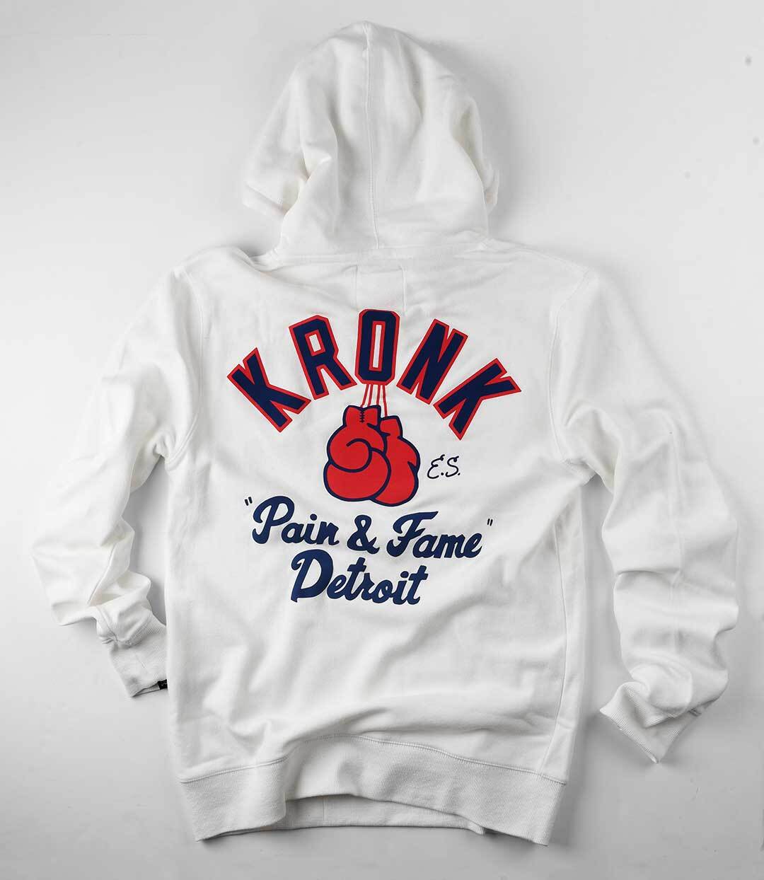 Kronk &#39;Pain &amp; Fame&#39; Ivory PO Hoody - Roots of Fight Canada